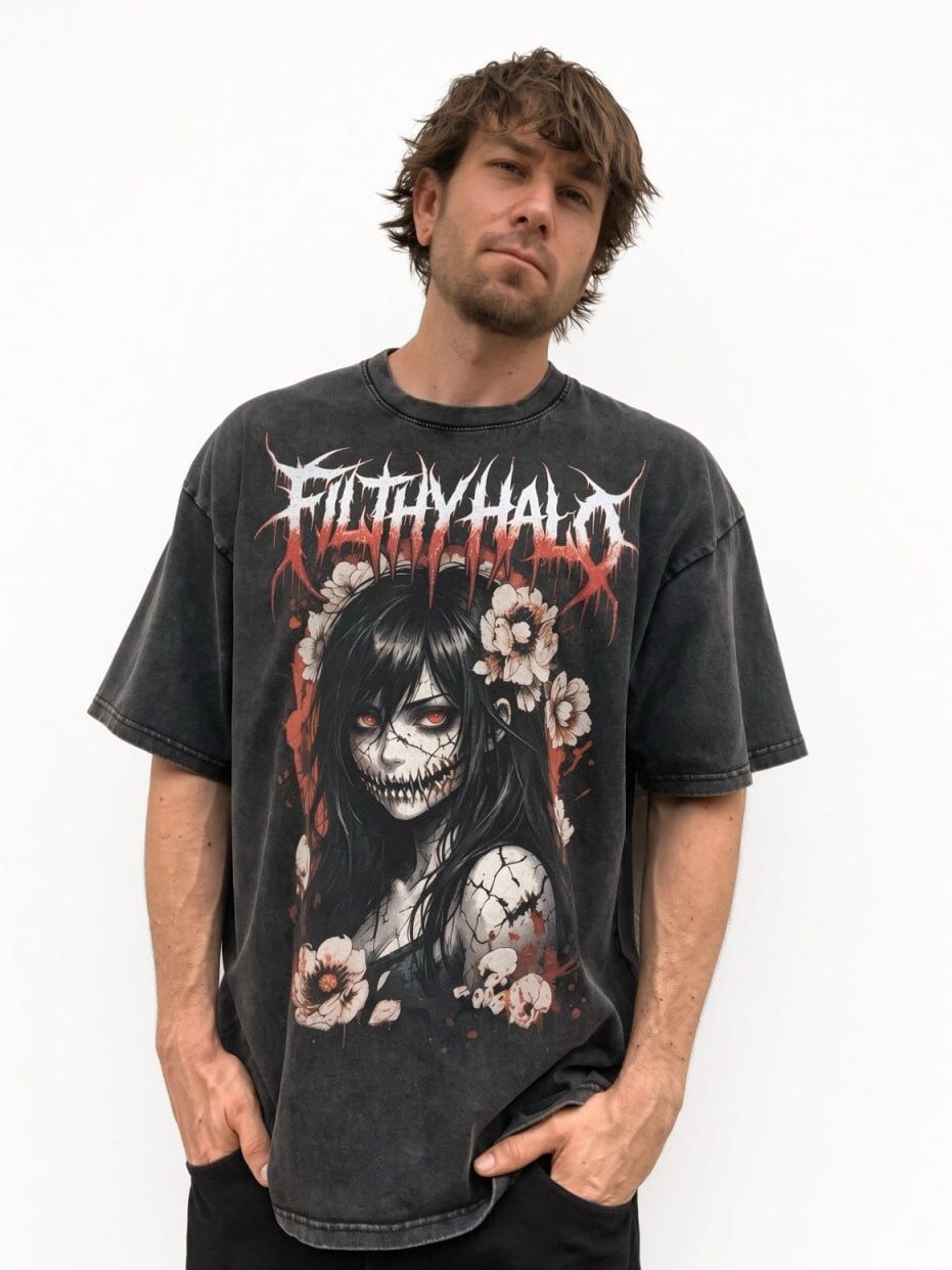 Zombie Girl Cotton T-Shirt